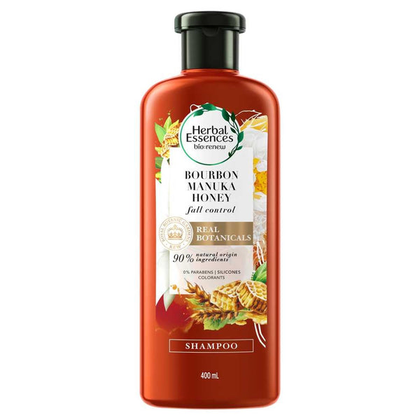 Herbal Essences Shampoo Bio Renew Bourbon Manuka Honey (400Ml / 13.52Fl Oz) - Sulfate-Free, Paraben-Free, pH Balanced, Color Safe Formula