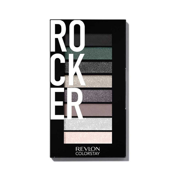 Revlon 960 Rocker Shadow Palette - Intense Color Payoff, Easy Blending, Cruelty-Free & Paraben-Free Formula with Long-Lasting & Multiple Finishes